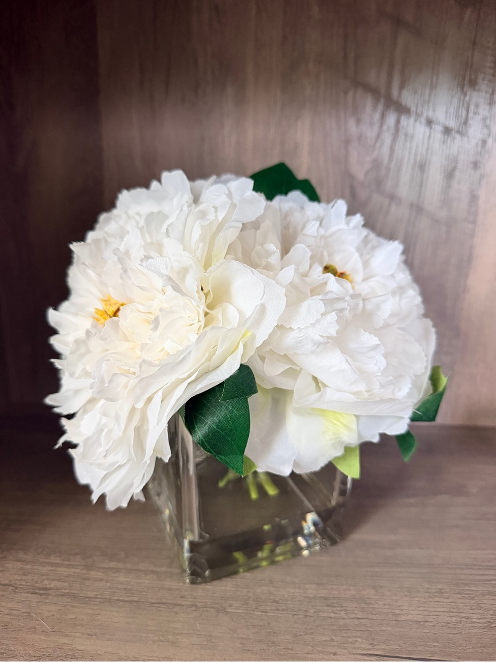White Peony Artificial Floral Arrangement - Home Accents
